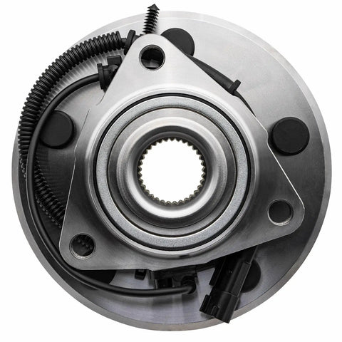 Front Wheel Bearing Hub Assembly For Ram 1500 Classic 2019 2022 515151 5 Lug 3 Bolt Flange Heavy Duty Steel With Abs Wire top view.