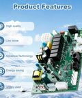 Pro Grade Ice Machine Control Circuit Board Replacement For Commercial And Industrial Ice Makers, Plug In And Play Install Fits ID IB I IR IY SY Series And Wanlido Models, Easy Swap For Fast, Reliable Ice Production. green circuit board