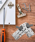 Soft Close Surface Mount Spring Hinges For Furniture And Shoe Cabinets Iron Material With Silver Finish Self Closing