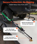 Heavy Duty Tire Safe Ratchet Strap Kit With Thick Rubber Blocks And Beefy Steel Hooks Secure Motorbikes And Atvs And Suvs Road Ready Tie Down System For Tough Hauls with secure heavy-duty hook latch.