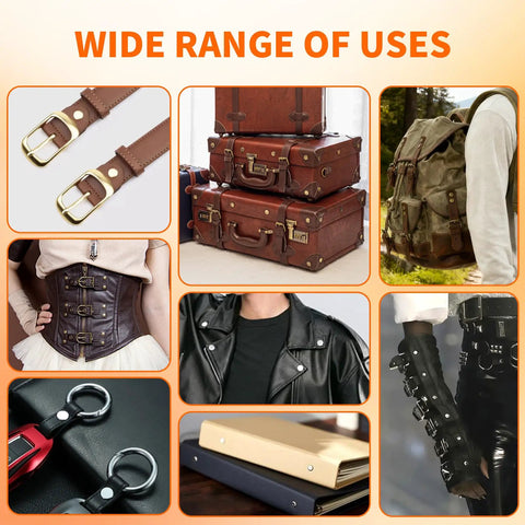 Wide range of uses featuring Straight Up Badass Black Chicago Binding Screws Professional Grade Heavy Duty Leather Craft Kit.