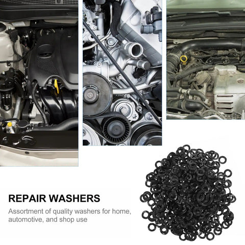 Three Wave Spring Metal Washers Kit For Screws Bolts Compression Type Wave Washers Thrust Load Fastening Gaskets Industrial Hardware Pro Grade 500 Piece Bulk Pack For Reliable Tightening black washers for car engine repair