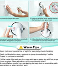 Demonstration of Upgraded Suction Shower Grab Bars For Seniors Monster Grip Stability Visual Safety Indicator setup steps.
