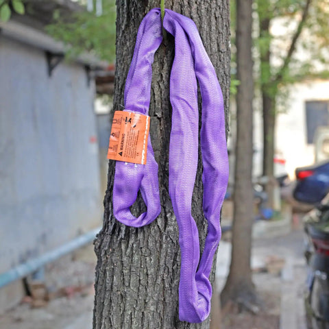Beefy Heavy Duty Round Slings For Aerial Lyra Hoop Rig And Aerial Silks Polyester Spanset Lifting Sling 5300 Lb Purple 3 Ft