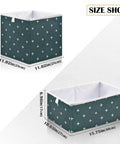 Heavy Duty Foldable Storage Bins With Reinforced Hollow Board Panels, Collapsible Closet Organizers Crafted From Thick 300D Oxford Fabric, Built Tough To Keep Shape While Holding Daily Essentials, Simple Cleanup, showing size dimensions.