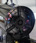 Front view of 125,000 BTU Forced Air Propane Space Heater with 10 Ft Hose and Regulator for Workshops and Job Sites Portable Big Heat