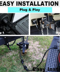 Step-by-step installation of Heavy Duty 7 Way Trailer Extension Cord Plug And Play One Foot Wiring Cable for RV trailers.