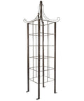Seven And A Half Foot Tall Iron Garden Obelisk Trellis For Climbing Roses Clematis And Jasmine Heavy Duty 77 Lb Freestanding Showpiece