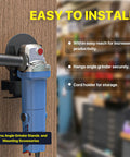 Wall Mount Angle Grinder Holder For 5 Inch Grinders Polisher Cutter Vertical Tool Hanger Bracket For Secure Storage