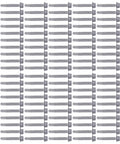 100 Pcs Self Tapping Stainless Steel Hex Washer Head Screws Kit With Self Drilling Point in grid layout