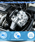 Solid Build Power Steering Pump And Pulley For Honda Accord Ex Lx 2003 2007 2 4L Motor installed in engine bay.