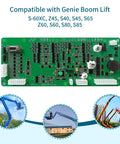 Straight Up Knockout Pcb Ecm Circuit Board 121765gt 121765 Alc500 Replacement Genie Boom Lift close-up view of electronic components.
