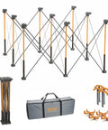 Centipede 30 Inch Folding Work Table Set No Assembly With 9 Struts Collapsible Frame 3500 Lb Capacity 4 By 4 Foot Mobile Work Station