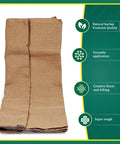 Natural Burlap Garden Fabric 40 Inch By 15 Foot Workhorse Jute Burlap for Weed Barrier Frost Protection Sun Shield and DIY Home Decor Crafts