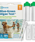 Blue Green Algae And Cyanobacteria Test Kit For Backyard Ponds delivers vials and testing tools for safe lake water monitoring.
