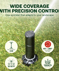 Rotor Bundle With Nozzle Tree And Screwdriver Tool For Easy Irrigation Setup No Dig Inlet Three Quarter Inch Sprinkler System