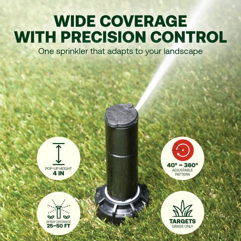 Rotor Bundle With Nozzle Tree And Screwdriver Tool For Easy Irrigation Setup No Dig Inlet Three Quarter Inch Sprinkler System