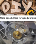 13 Piece Brass Router Template Bushing Guides Set With Carrying Case For Precise Routing on woodworking table