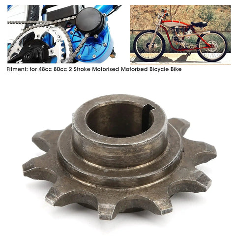 Front Sprocket For 415 Chain With Ten Teeth Iron Alloy Build For 2 Stroke Motorized Machines Built Tough For Upgraded Performance