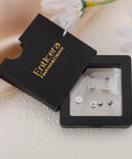 Drop Dead Stunning Opal Studs Flat Back Titanium Earrings For Women Hypoallergenic Screw Back Jewelry in a gift box