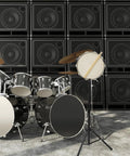 Built Tough Adjustable Snare Drum Rack Tripod Stand Featuring Foldable Black Alloy Practice Pad Holder For Bangin Indoor Percussion setup by drums.