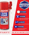 Spray Foam Sealant For Gaps And Cracks, Expands Up To 1 Inch, High Density Polyurethane Foam For Seamless Insulation