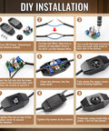 DIY installation steps for Two Pack Upgraded Inline Dimmer Switch For Lamp Cord Black Super Simple Hookup And Total Vibe Power Control Plus No Fuss Wiring For Modern Indoor Table Lamp Fixtures.