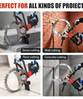 Badass Build 9000W Brushless Motor Electric Wall Saw Knocks Out Reinforced Concrete And Asphalt Workloads With Zero Fuss adjustment free blade changes every time during stone, wall, floor, and concrete cutting.