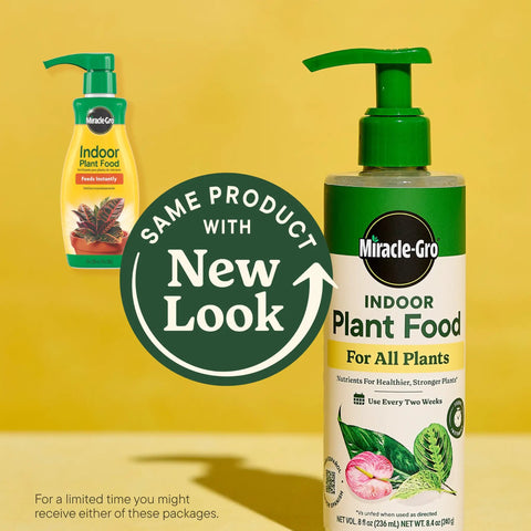 Straight Fire Liquid Plant Food For Indoor Houseplants And Potted Greens With Fast Absorbing Nutrients To Give Your Greenery A Dope Boost And Build Rock Solid Roots For Zero Sweat Care 8 Fl Oz Two Pack displayed beside new packaging.