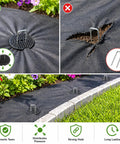 Heavy Duty Garden Stakes Kit With Washers for Windy Areas, securing landscape fabric with 6 Inch 11 Gauge Galvanized Staples