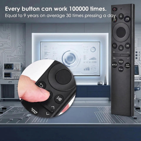 Voice Remote Replacement For Samsung Smart TV With Easy Setup And Voice Control Netflix Disney Plus And Prime Video Buttons