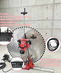 Professional 220V Single Phase Automatic Concrete Wall Cutter Featuring 11.8KW Diamond Track Saw And 47.2 Inch Blade Control box with digital display.