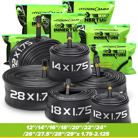 Two Pack 26 Inch Bicycle Tubes With 32mm Schrader Valve Fits 26x1.75 Through 2.125 Tire Sizes Compatible With Road MTB And City Bikes