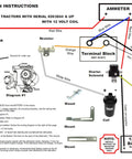 Installation instructions diagram for Heavy Duty Alternator Conversion Kit For Ford 8N Tractor Side Mount 12 Volt 75 Amp Upgrade.