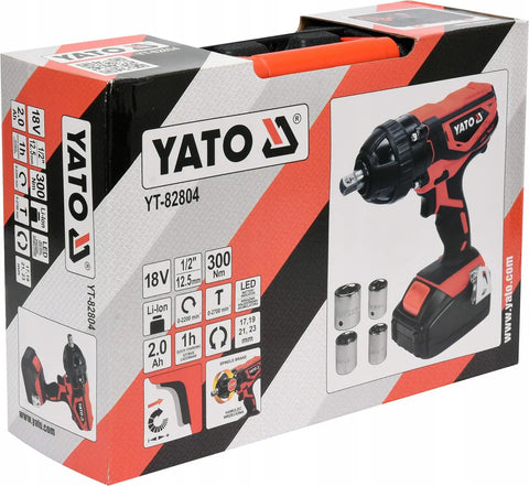 18V Cordless Impact Wrench Beast with 300Nm Torque Badass Lithium Ion Battery Socket Set for Knucklebusting Work Heavy Duty Power Tool Rugged in packaging.
