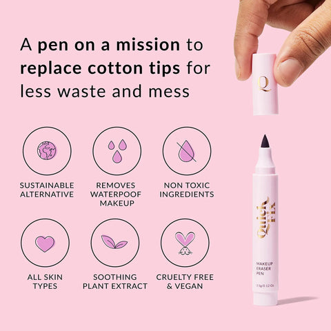 Reusable Waterproof Makeup Remover Pen Snag This Quick Fix For Smudged Eyeliner Mascara And Brows With An Easy Fine Tip Eraser.