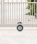 Built Like A Tank Sliding Door Roller Set Featuring Rock Solid Galvanized Steel Wheels And Damped Carriers for smooth sliding on a path.