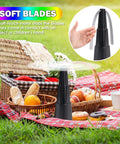 Four Pack Portable Fly Fans For Tables Indoors Outdoors Battery Powered Tabletop Fans For Picnics Dinners Outdoor Parties