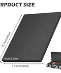 Badass 6 Pack Polyurethane Foam Sheets 16x12x1 Inch Cuttable Inserts Super Soft Elastic Cushioning shown in dimension details.