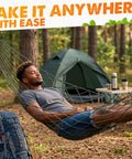 Chill Out Mesh Hammock Between Two Trees No Stand Needed Outdoor Camping Lightweight 13 Oz Nylon Net Bed Breathable