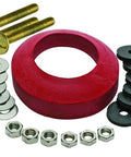 Premium Solid Brass Toilet Tank To Bowl Bolt Kit With Thick Rubber Gasket Washers And Nuts includes brass bolts, rubber gaskets, and nuts.