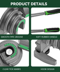 Product details of 3 In 1 Tubing Bender For 1/4 Inch, 3/8 Inch, 1/2 Inch O D Copper And Aluminum Tubes, with pipe groove, rubber handle