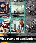 50 Pcs Micro Compression Springs Solid Steel Repair Kit Ultra Small Wire Coils For精密 Hobby Molds And DIY Projects With Amazing Fatigue Resistance And Long Lasting Elastic Force, wide applications