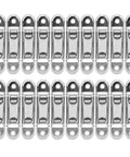 Rock Solid 20 Piece Heavy Duty Sliding Door Window Rollers Set Featuring 16 mm Double Flat Pulley Wheels arranged in rows.