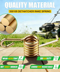 330105 Replacement Spring 3 Pack For 330100 Universal Power Rake Dethatcher Lawn Tension Spring on outdoor lawn surface