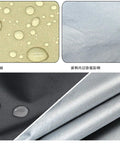 Close-up of waterproof 900D Oxford fabric for Beige 2/3 Seater Patio Porch Swing Seat Cover Heavy Duty Cushion Replacement