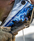 Welder using Wham 3030FM Auto Darkening Welding Helmet with Pivot Headgear for comfort and safety in close-up view