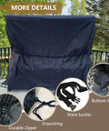 3 Seater Outdoor Swing Cover For Porch Swing And Hammock Chair, Waterproof All Weather Patio Furniture Protector with details