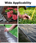 Heavy Duty Six Inch 8 Gauge Galvanized Landscape Staples For Lawn And Garden, Tough As Nails SOD Pins securing garden materials