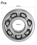 Heavy Duty Deep Groove Ball Bearings 6304 With 20Mm Bore And 52Mm Outer Diameter 15Mm Width Chrome Steel Single Row Two Pcs